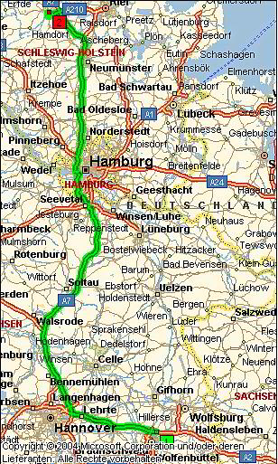 routenplan nach rendsburg